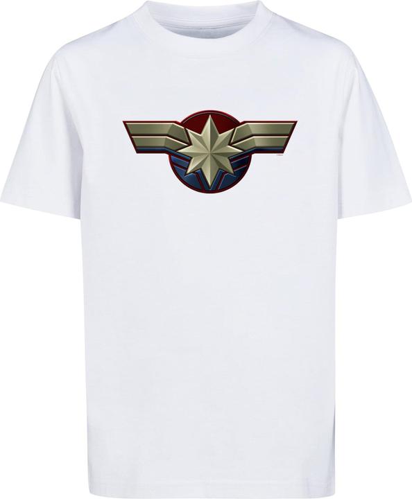 Immagine prodotto Absolute Cult Bambini Captain Marvel - Maglietta Basic con emblema sul petto - 135359 (158, 164)