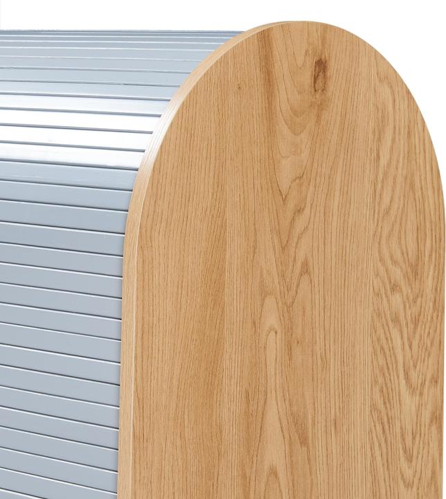 Produktbild En.Casa Rollladenschrank Kavlinge 80x60x40 cm Bambus/Grau (80 x 60 x 40 cm)