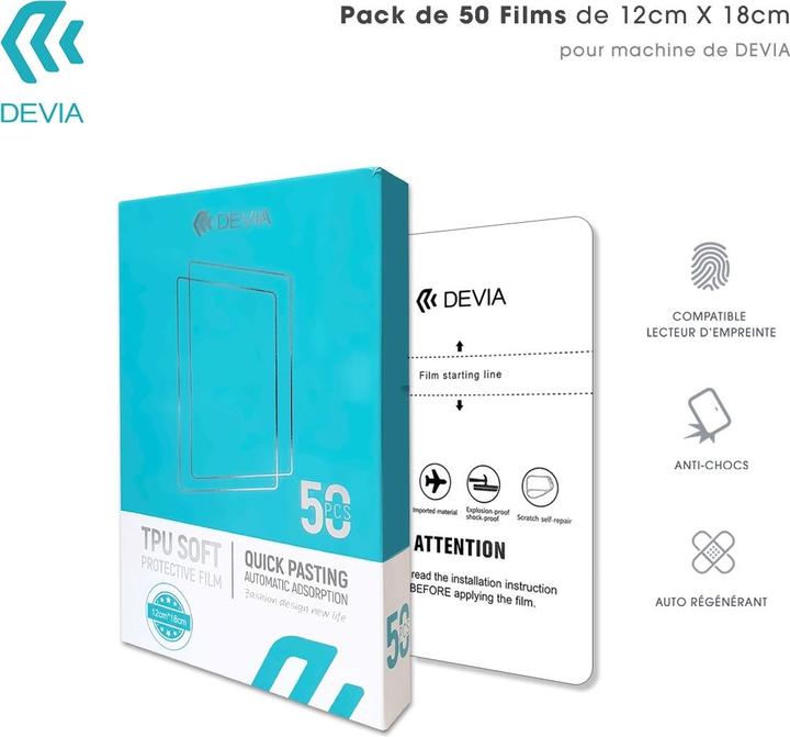 Devia Intelligent TPU Soft Protective Film (50 x)