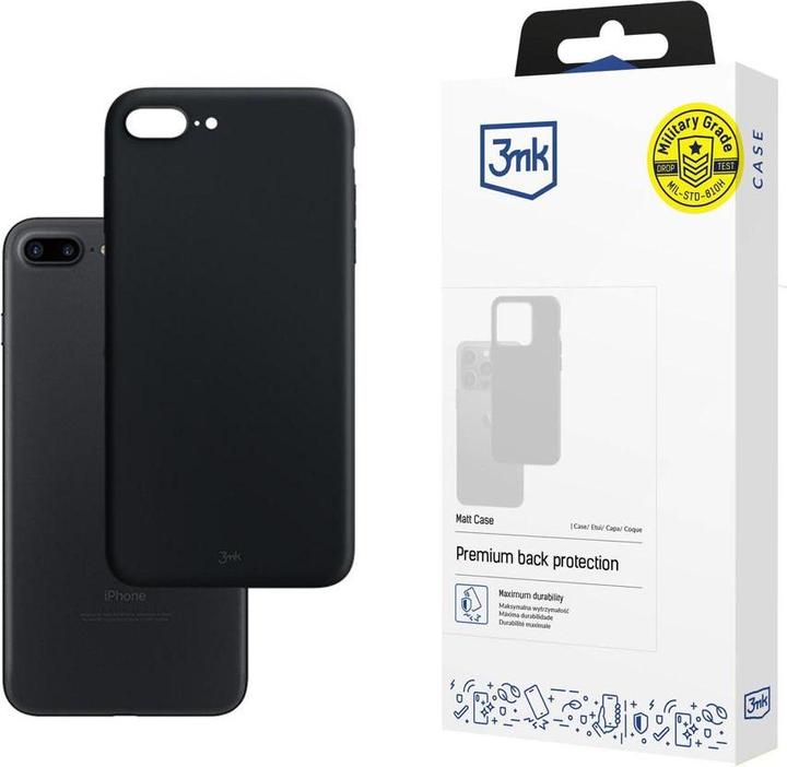 Actual product image 3MK Apple iPhone 7 Plus/8 Plus - Matte Black Case (Apple iPhone 7 Plus)
