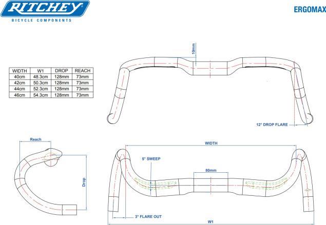 Produktbild Ritchey Comp Ergo Max Di2 Road (420 mm)