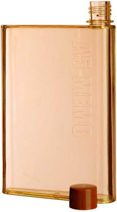 Actual product image JTI Flat water bottle, A5 Memo - Orange (0.42 l)