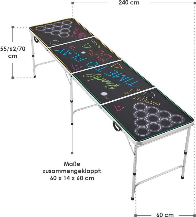 Produktbild Juskys Beer Pong Tisch