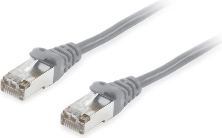 equip Patchkabel Cat6A S/FTP 2xRJ45 1.00m grau LSZH (S/FTP, CAT6a, 1 m)