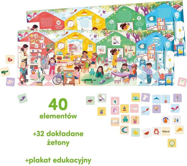Produktbild Czuczu Puzzle Was wir im Kindergarten machen 3+ 4+ (40 Teile)