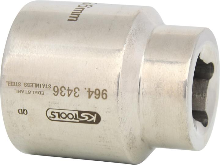 Productafbeelding KS Tools Roestvrijstalen contactdoos (36 mm)