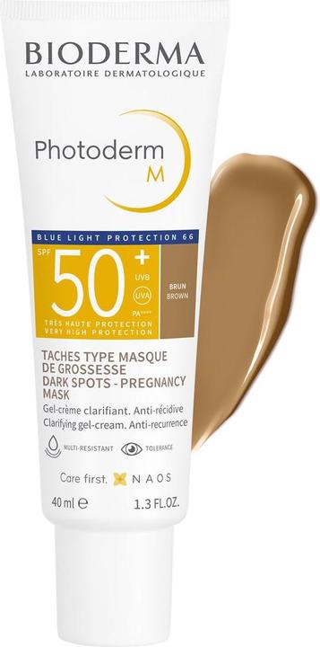 Bioderma Photoderm M Gel-Cream Farbe Braun Spf50 40ml (Sonnencreme, SPF 50, 40 ml, 0.50 g)