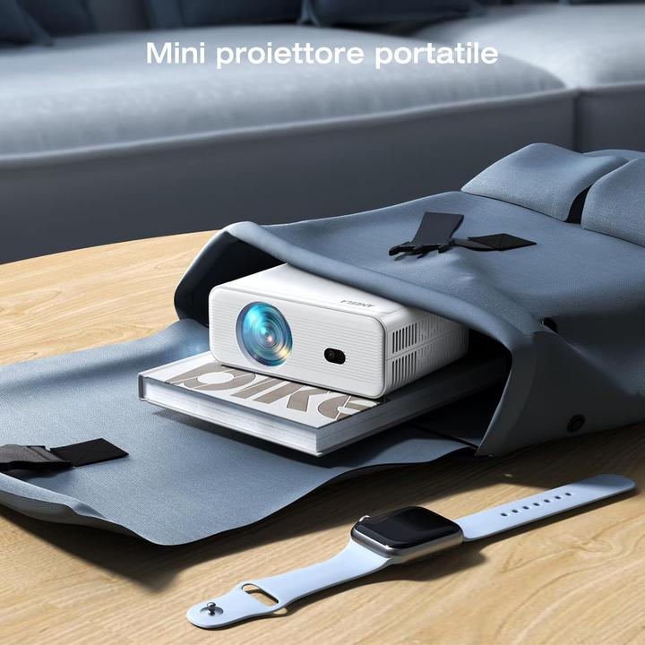 Immagine prodotto Ameela CL003 WiFi Mini-Beamer mit Fernbedienung (Full HD, 15000 lm)