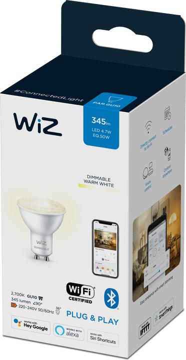 Produktbild WiZ Warm White (GU10, 4.70 W, 345 lm, 1 x, F)