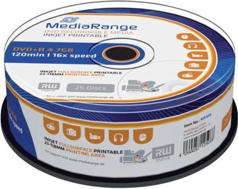 Produktbild MediaRange DVD+R 4.7GB, 25er Spindel (25 x)
