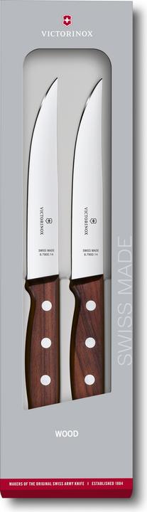 Produktbild Victorinox Wood Steakmesser-Set, 2-teilig (2 Stück, Messer)
