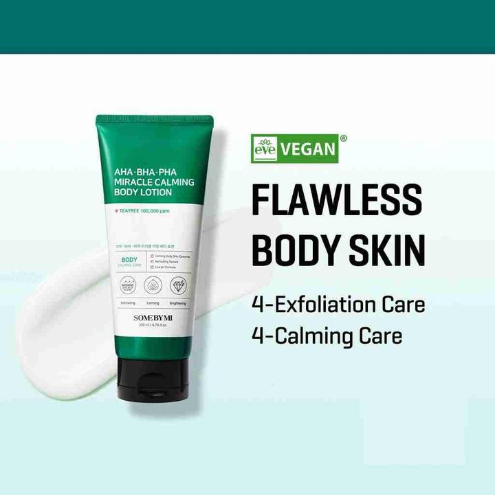 Actual product image Some By Mi AHA BHA PHA Miracle Calming Body Lotion (Body lotion, 200 ml)
