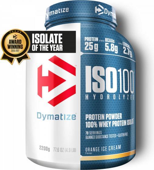 Produktbild Dymatize ISO 100 Hydrolyzed (Orange Ice Cream, 1 Stk., 2264 g)