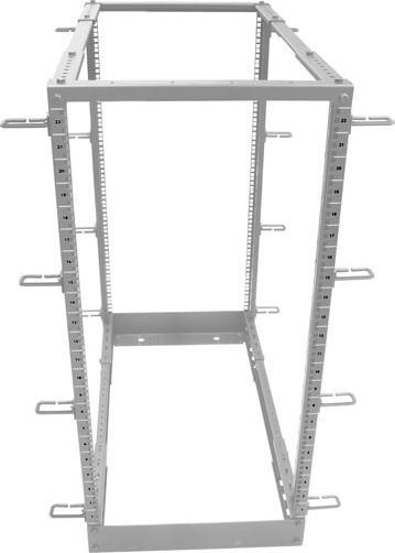 Produktbild Allnet ALL-SW4POST12GRAU Freistehend 12U Grau Rack (19 Zoll Rack)