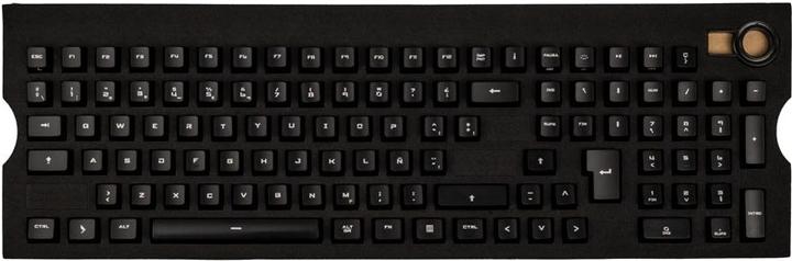 Immagine prodotto Das Keyboard Set di portachiavi dell'agenzia di spionaggio trasparenti, neri e con scritte a laser - Spagnolo