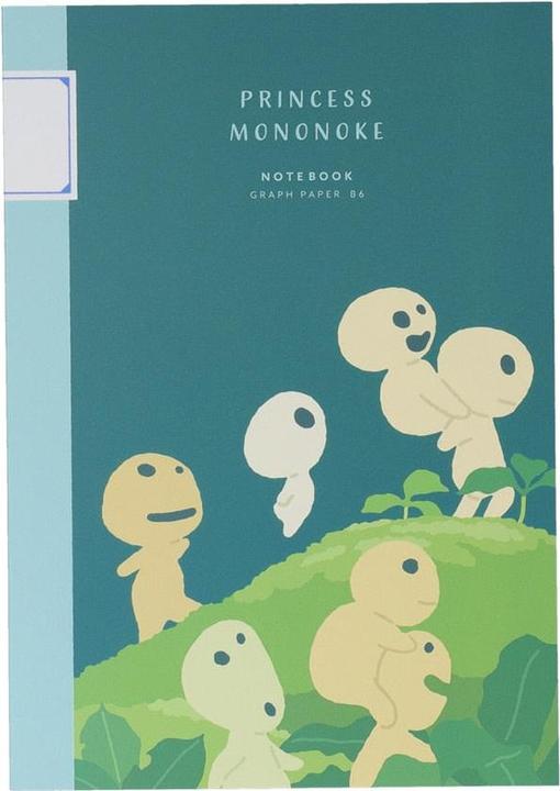 Produktbild Prinzessin Mononoke B6 Notizbuch Kodama Grafik (B6, Kariert)