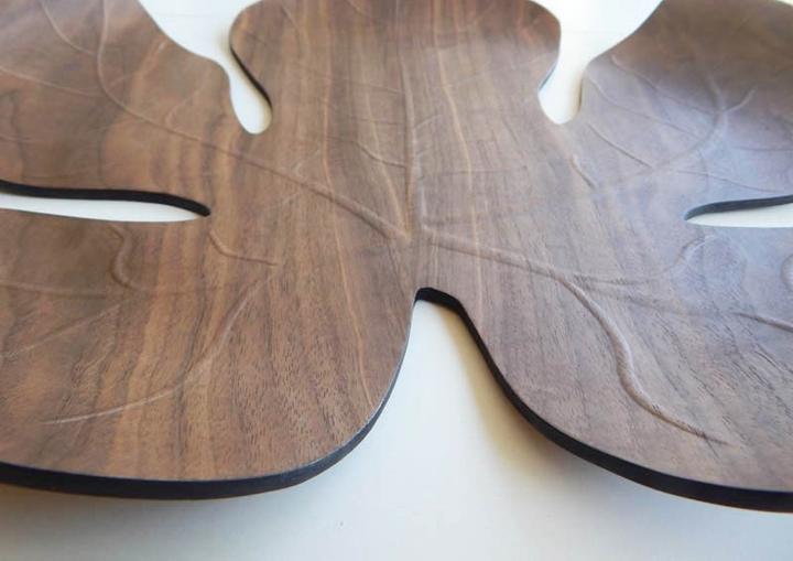 Immagine prodotto Legnoart Vassoio da portata in noce, Legno, Marrone, 40,5 x 41 x 32 cm