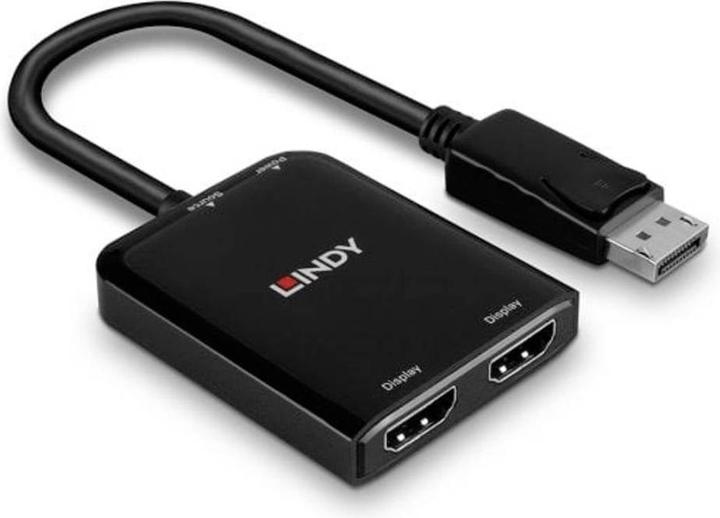 Actual product image Lindy DisplayPort to 2 Port HDMI MST Hub (HDMI, 4.90 cm)