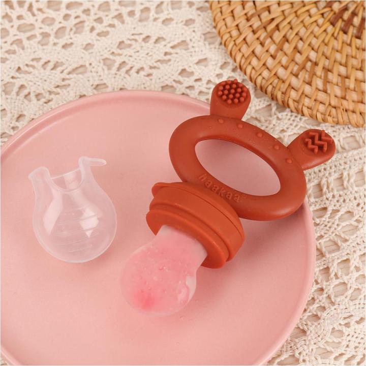 Actual product image Haakaa Fresh Food Feeder & Cover Set - Copper