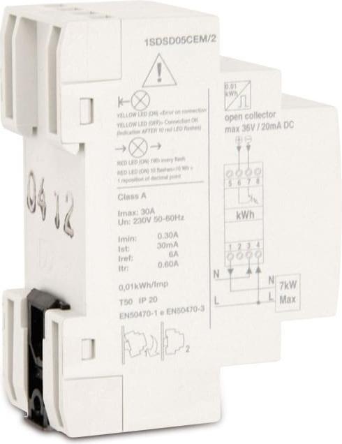 Produktbild Perry Wechselstromzähler 1SDSD05CEM/2 2 TE, 230V, 5(30A), SO-Ausgang