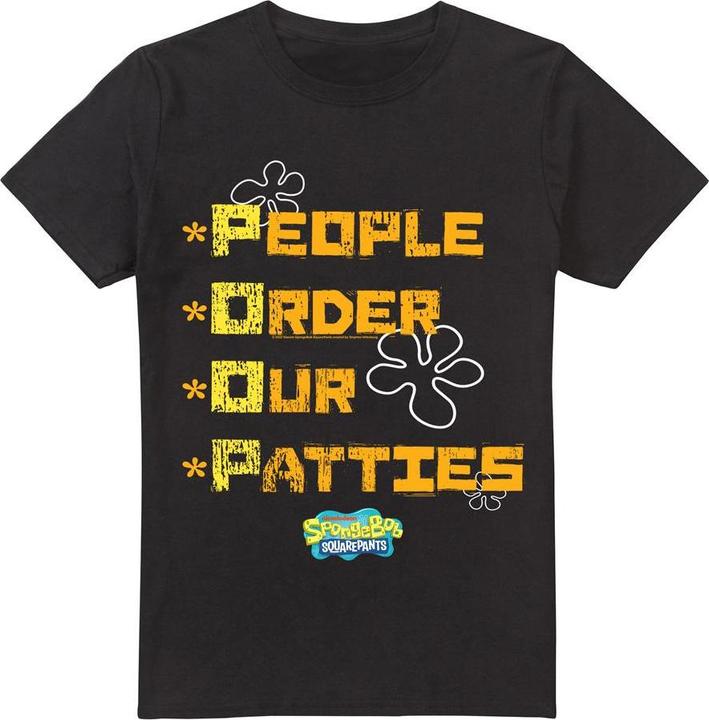 Spongebob Squarepants People Order Our Patties TShirt (L)