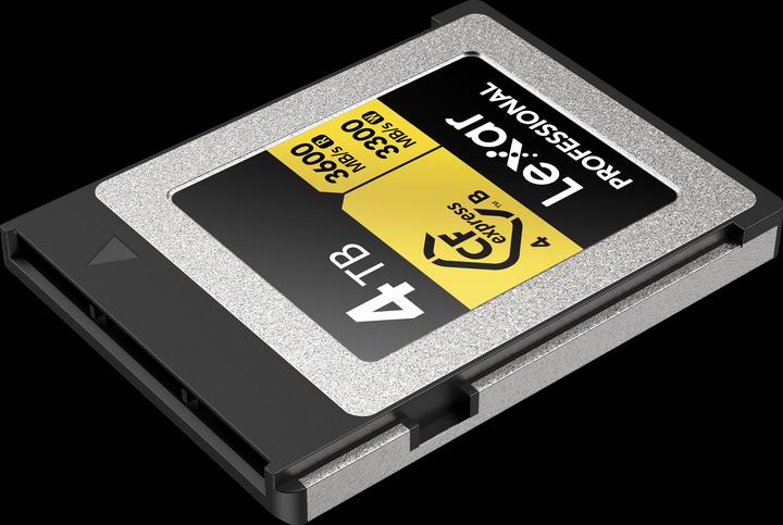 Actual product image Lexar 3600MB/s CFexpress 4.0 B 4TB Gold (4000 GB, CFexpress type B)