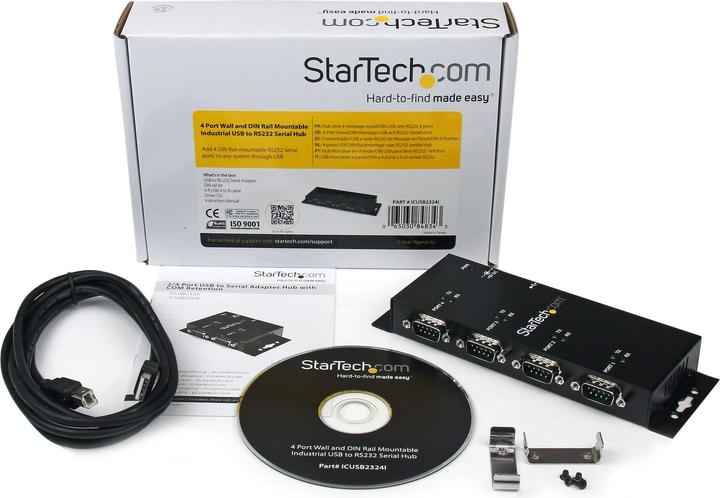 Immagine prodotto StarTech Adattatore Seriale USB A 4 Porte (USB-B, 4 Porti)