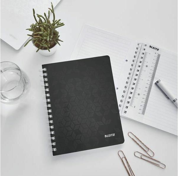 Produktbild Leitz WOW Collegeblock spiralgebunden mit PP-Einband (A5, Liniert, Harter Einband)
