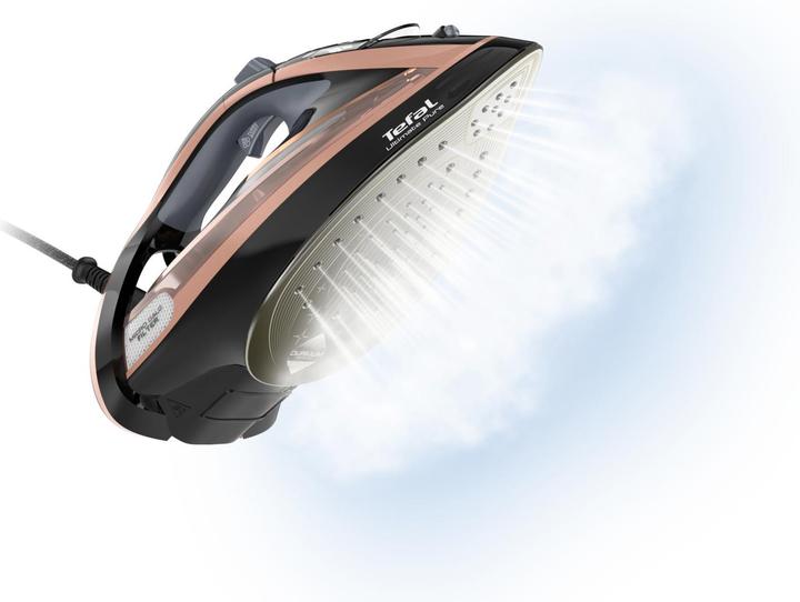 Productafbeelding Tefal Ultimate Pure FV9845 Droog & Stoomstrijkijzer Durilium Zelfreinigende Basisplaat, Koper (3200 W, 260 g/min)