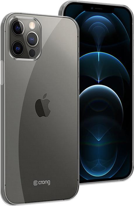 Crong Crystal Slim Cover - Protective Case for iPhone 12 Pro Max (Transparent) (Apple iPhone 12 Pro Max)