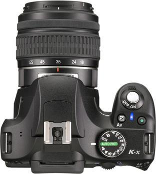 Actual product image Pentax K-x, 12 MPixel SLR, HD-Movie, Doublezoom KIT, Black