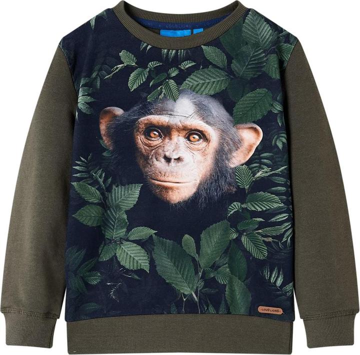 VidaXL Kinder-Sweatshirt Khaki 92,Material: 92 % Baumwolle. 8 (92)