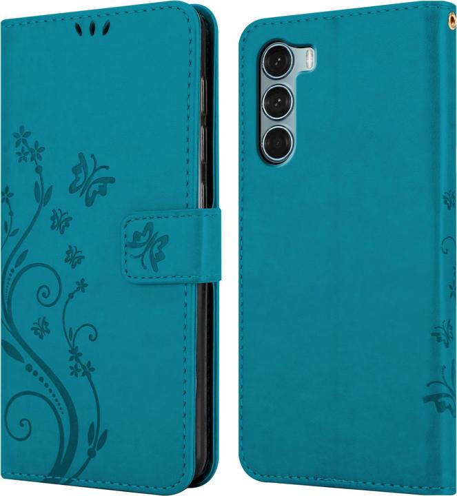 Produktbild Cadorabo Flower Book Hülle (Motorola Moto G200 5G)