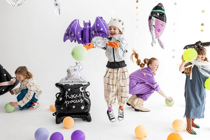 Produktbild Partydeco Fledermaus Folienballon Halloween violett (1 x)