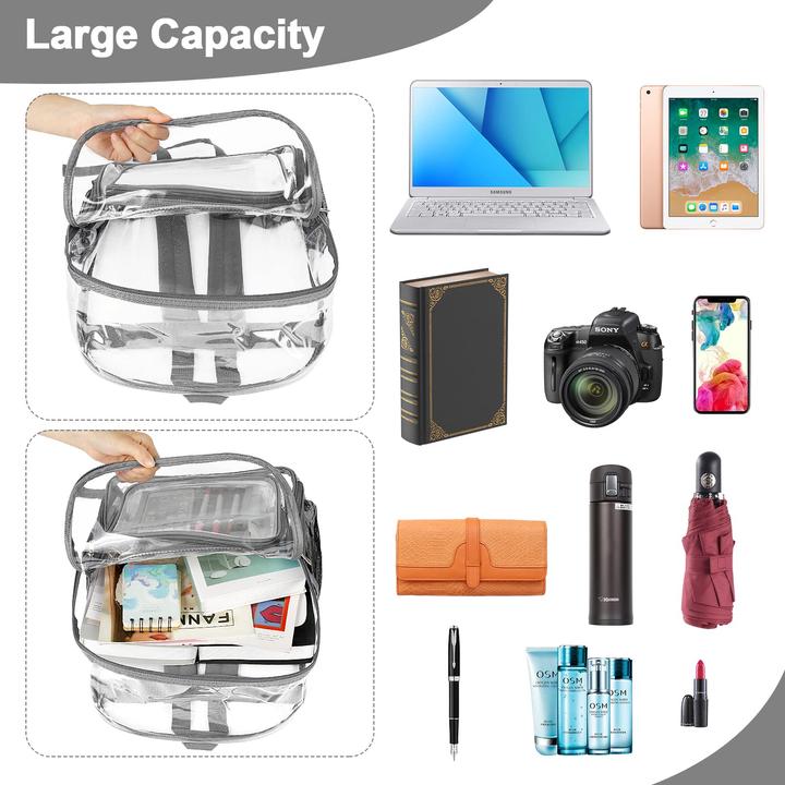 Immagine prodotto Only-Bags.Store Zaino Clear zaino plastica Zaino scuola trasparente zaino Clear zaino plastica