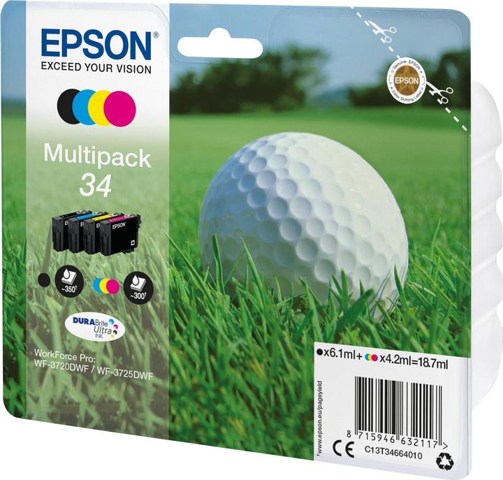 Image du produit Epson 34 DuraBrite Ultra Multipack (M, CF, C, Y)