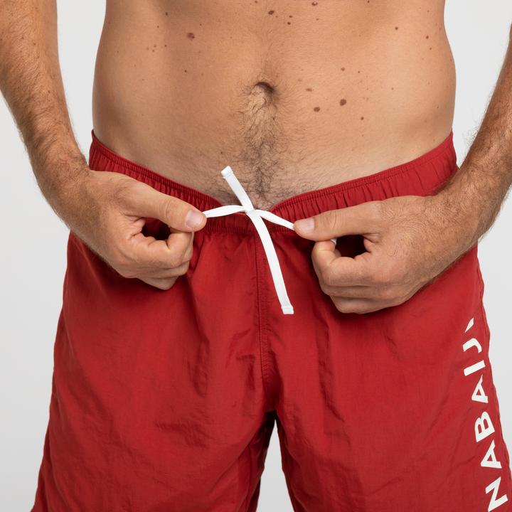 Actual product image Nabaiji Men's swim shorts - 100 red (46)