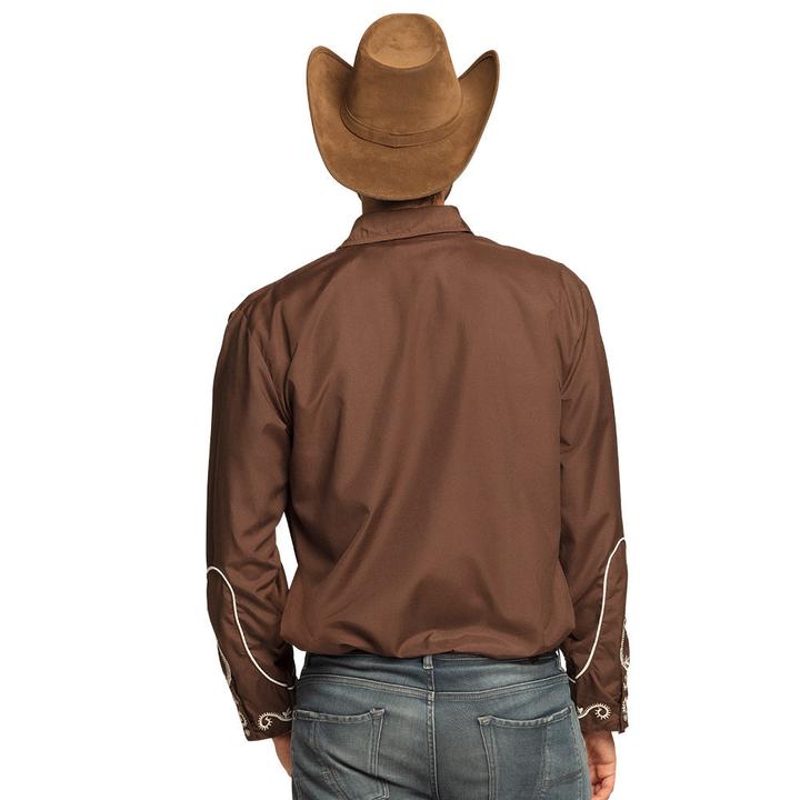Boland Authentisches Cowboy Hemd Schwarz (XL)
