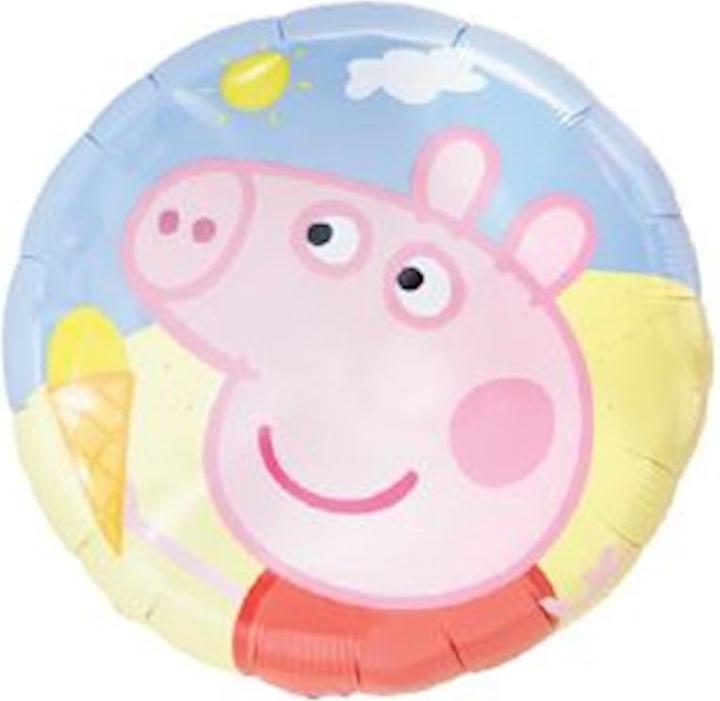 Amscan Peppa Pig round foil balloon: children's party decoration (1 x)