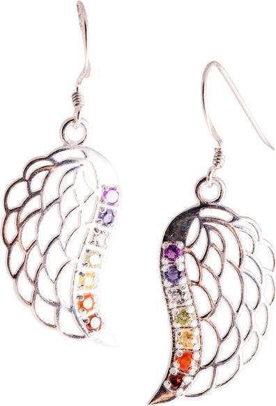 Image du produit Berk Boucles d'oreilles "Ailes d'ange de chakra".