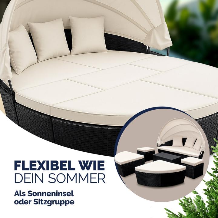 Produktbild Casaria Poly Rattan Sonneninsel
