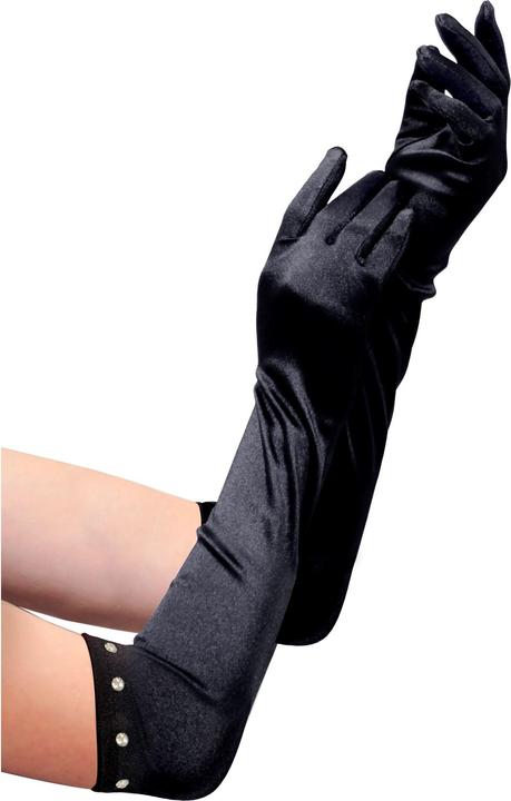 Produktbild Widmann Satin Handschuhe extra lang schwarz (One Size)