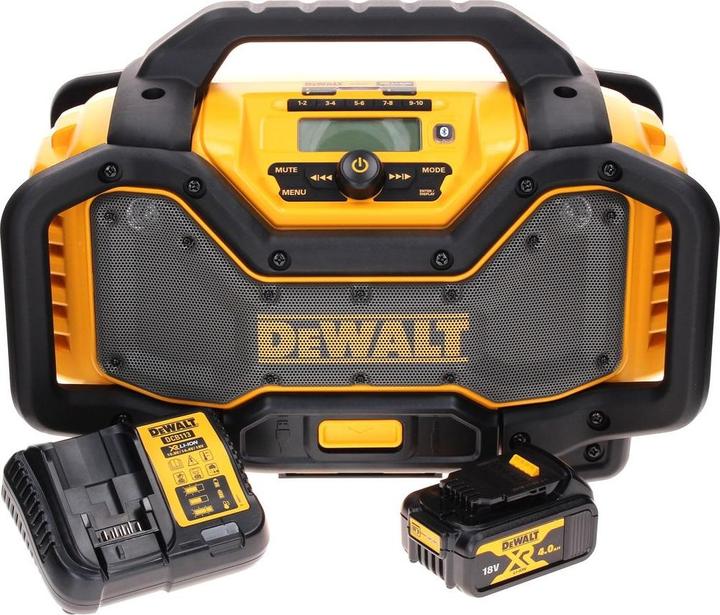Immagine prodotto DeWalt DCR 027 M1 Batteria radio DAB+ 10.8-18.0 V + 1x batteria 4.0 Ah + caricabatterie (DAB, FM, Bluetooth)
