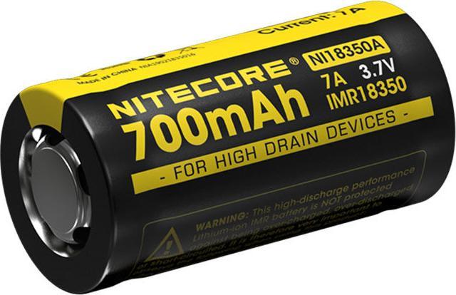 Actual product image Nitecore 18350 Li-Ion IMR Akku