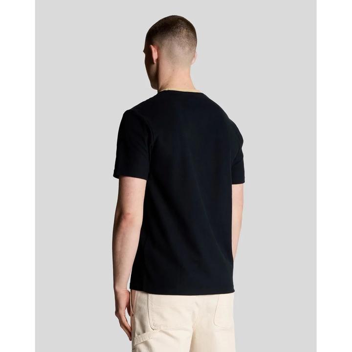Actual product image Lyle and Scott Contrast collar T-shirt (L)