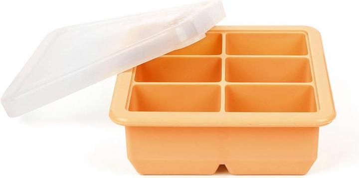 Actual product image Haakaa Baby Food and Breast Milk Freezer Tray - 6 Compartments - Apricot