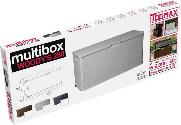 Produktbild Toomax Kissenbox-Kollektion multibox woody's 280 DUNKEL ANTHRAZIT