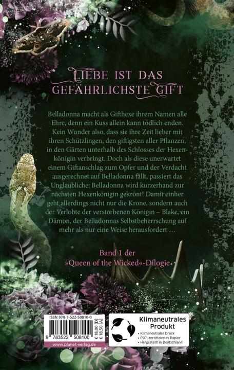 Produktbild Planet Queen of the Wicked 1: Die giftige Königin (Deutsch, Teresa Sporrer, 2023)