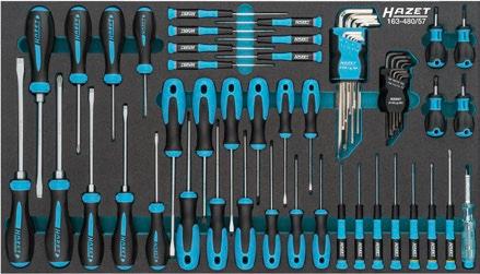 Actual product image HAZET Tool trolley 179NXXL-7/340 W959xD518xH1020mm 600 kg 7 drawers 340 pieces sheet steel (340 x)