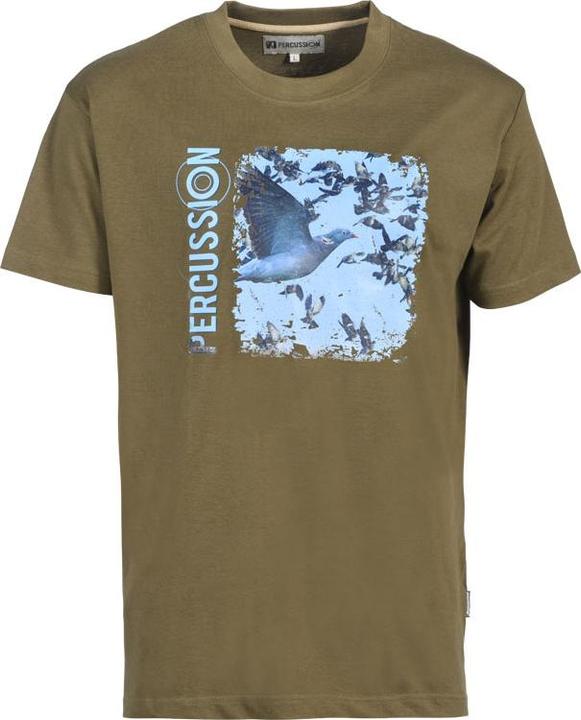Actual product image Percussion Printed t-shirt dove (L)